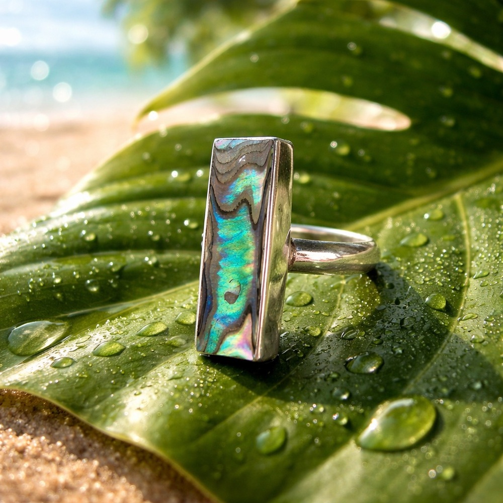 Abalone Shell Ring Shell Ring - Picture 5 of 15